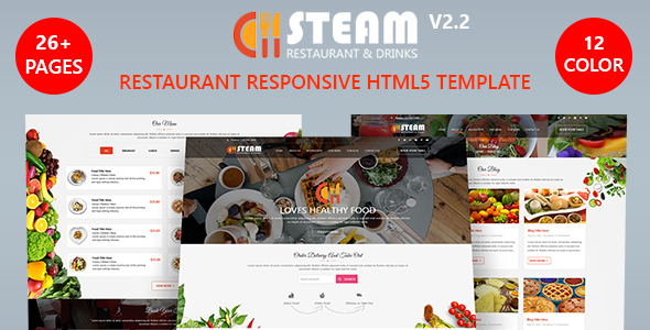 Spice 'n' Steam - Restaurant, Food & Drinks HTML 5 Website Template - Restaurants & Cafes Entertainment