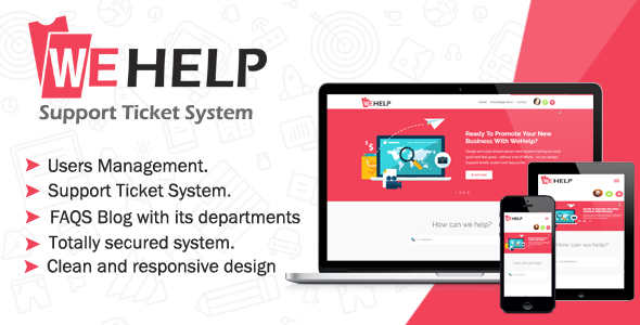 WeHelp – Ticket Support System