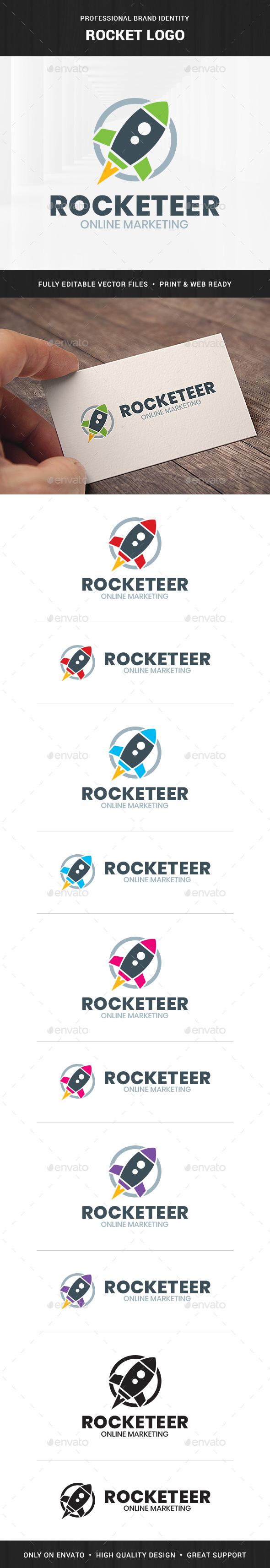 Rocket Logo Template - Objects Logo Templates