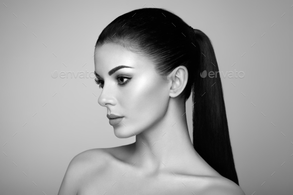 Beautiful woman face - Stock Photo - Images