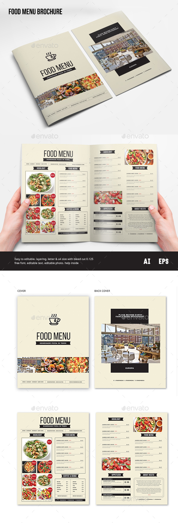 Food Menu - Brochures Print Templates