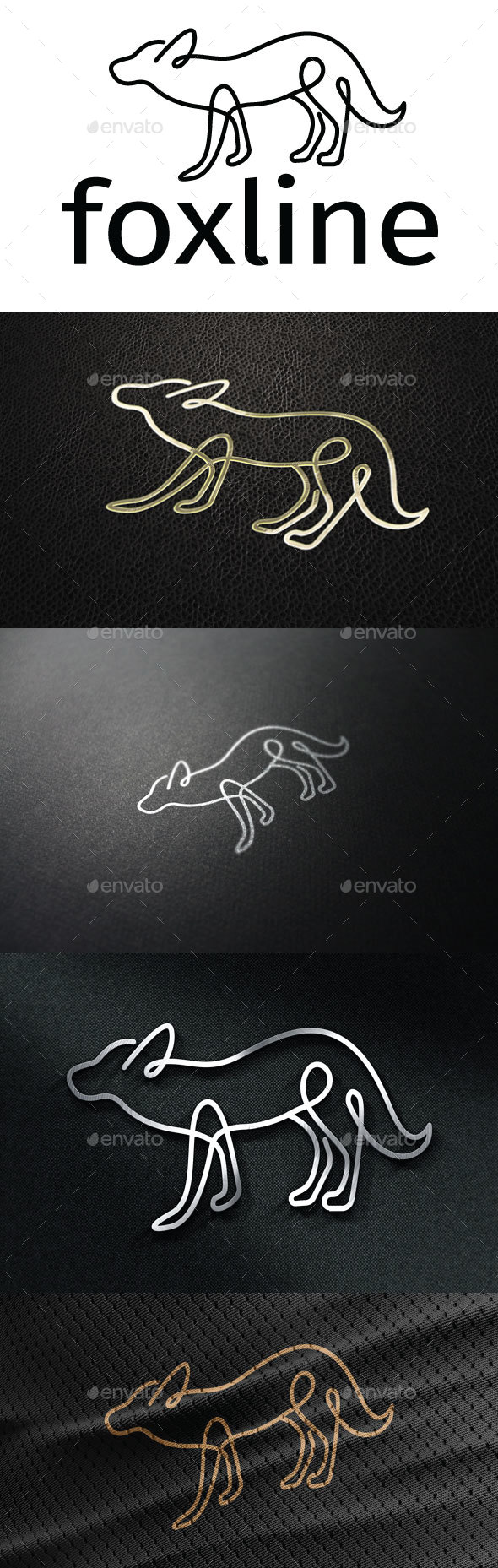Foxline Logo - Animals Logo Templates