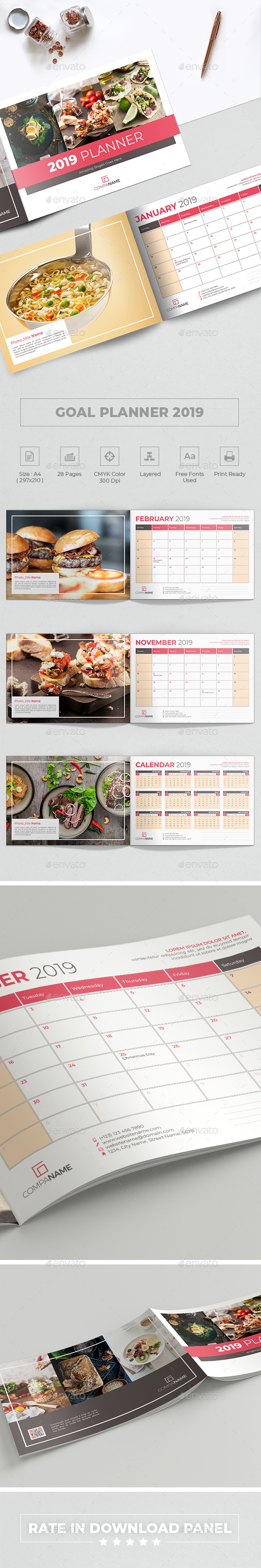 Goal Planner 2019 - Calendars Stationery