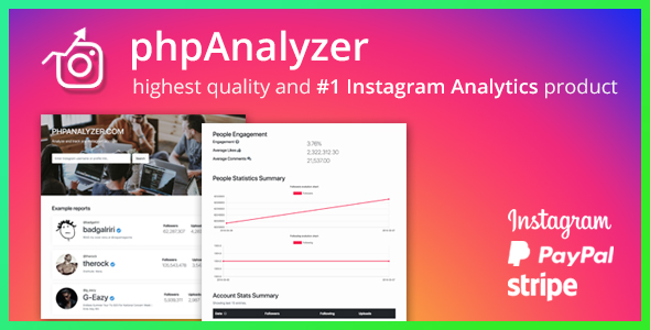 phpAnalyzer - Instagram Audit Report Tool - CodeCanyon Item for Sale