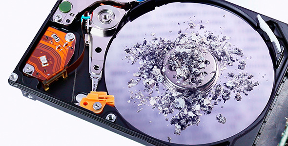 Hard Disk Drive (HDD) Data Loss Concept	
