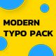 Modern Typography, After Effects Project Files | VideoHive