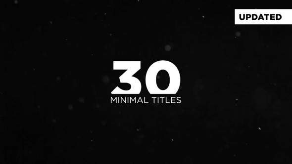 Minimal Titles - VideoHive 19182094