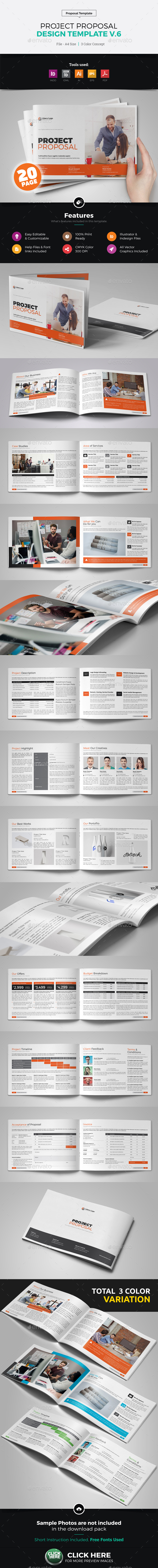 Project Business Proposal Design v6 - Proposals & Invoices Stationery