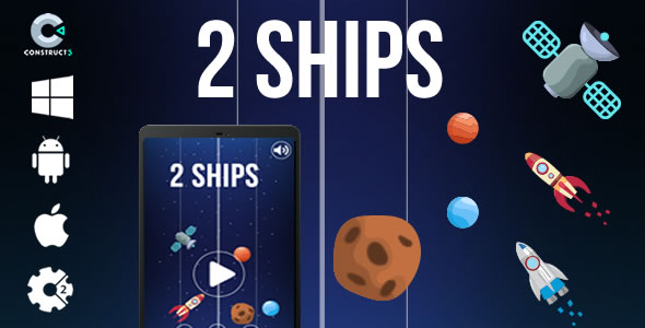 2 Ships - HTML5 Game (CAPX) - CodeCanyon Item for Sale