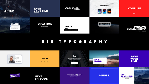 Big Typography - VideoHive 22743699
