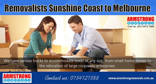 Removalists Sunshine Coast to Melbourne