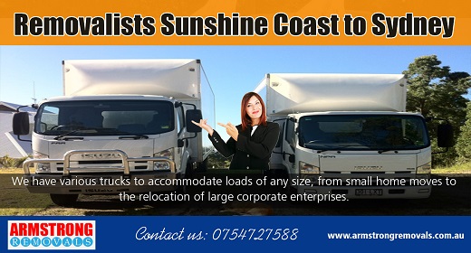 Removalists Sunshine Coast to Sydney