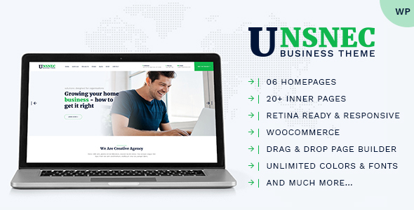 Unsnec - Business WordPress Theme - Business Corporate