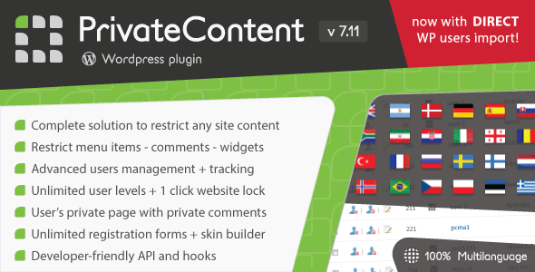 PrivateContent - Multilevel Content Plugin - CodeCanyon Item for Sale
