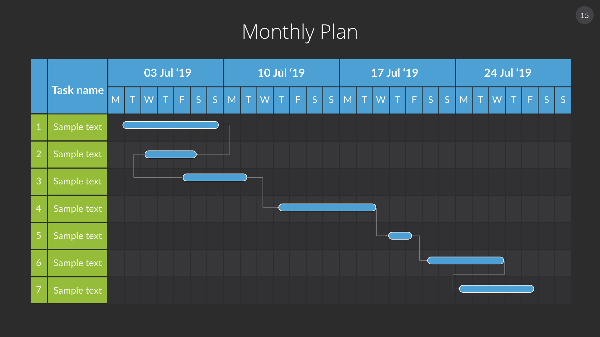 Gantt Charts Keynote Presentation Template for Mac, Presentation Templates