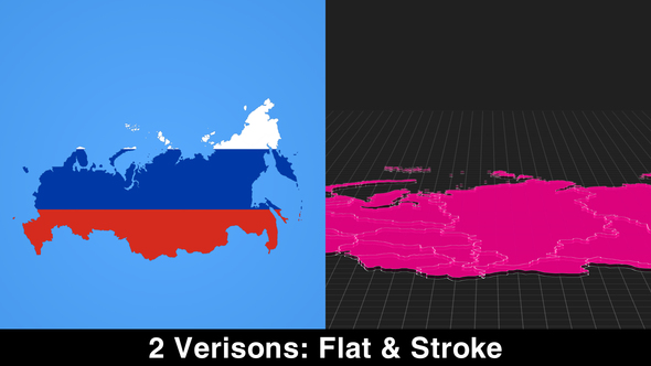 Russia Map Kit - VideoHive 22747256