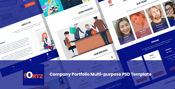 Fortz – Company Portfolio Multi-purpose PSD Template