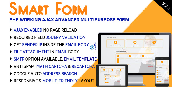 SmartForm - PHP Working Ajax Advanced Multipurpose Form - CodeCanyon Item for Sale