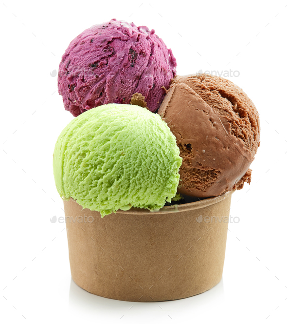 Ice cream balls in paper cup  Ice cream cups design, Ice cream  inspiration, Yummy ice cream