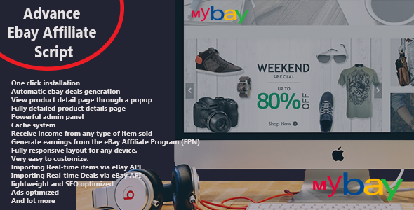 Mybay - Fully Automated Advanced eBay Affiliate Script - CodeCanyon Item for Sale
