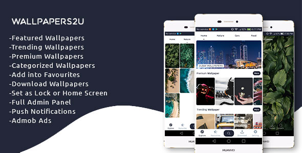 Wallpapers2u - Complete Wallpaper app with Admin Panel - CodeCanyon Item for Sale