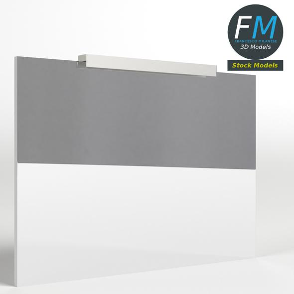 Bathroom Mirror with Neon Light - 3DOcean Item for Sale