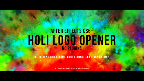 Holi Logo Opener