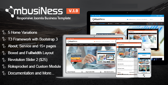 MbusiNess - Responsive Joomla Business Template