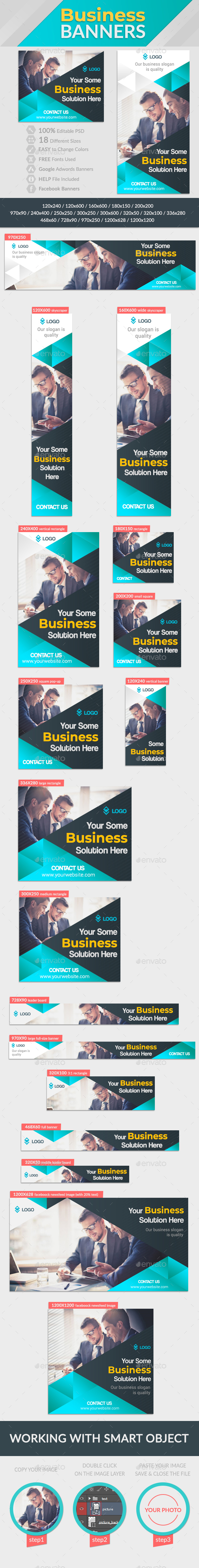 Business Banners - Banners & Ads Web Elements