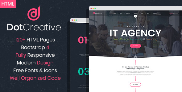 DotCreative – Web Design Agency HTML Template