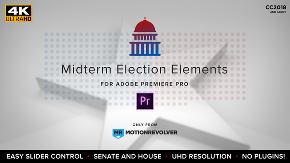 Midterm Election Elements - House & Senate | MOGRT for Premiere Pro