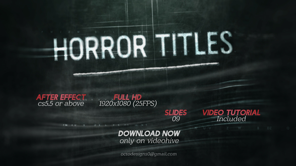 Horror Titles - VideoHive 22774204