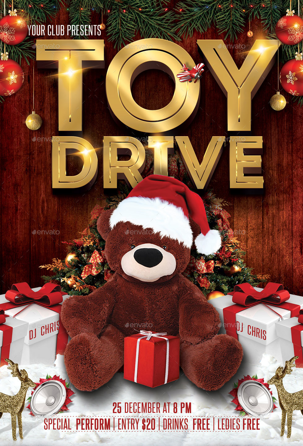 Toy Drive by oloreon GraphicRiver