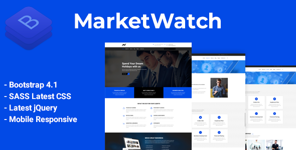 Excellent MarketWatch - Corporate Finance HTML Template
