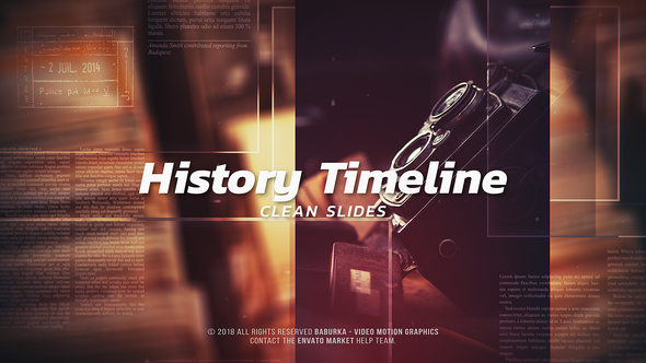 History Timeline - Clean Slides