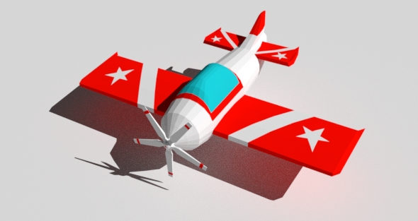 Low Poly Plane - 3Docean 22776406