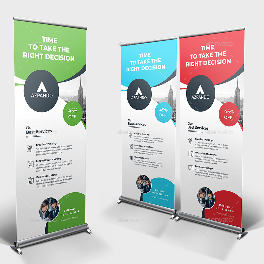 Corporate Roll-up Banner, Print Templates | GraphicRiver