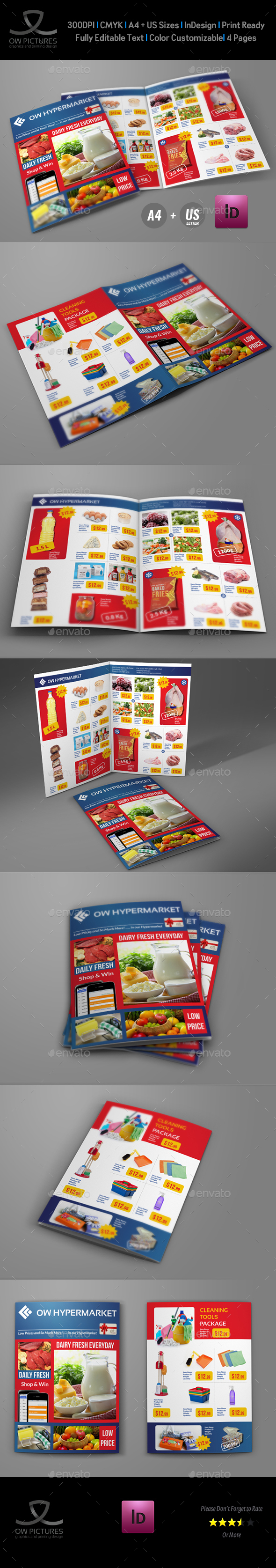 Supermarket Products Catalog Bi-Fold Brochure Vol.2 - Catalogs Brochures