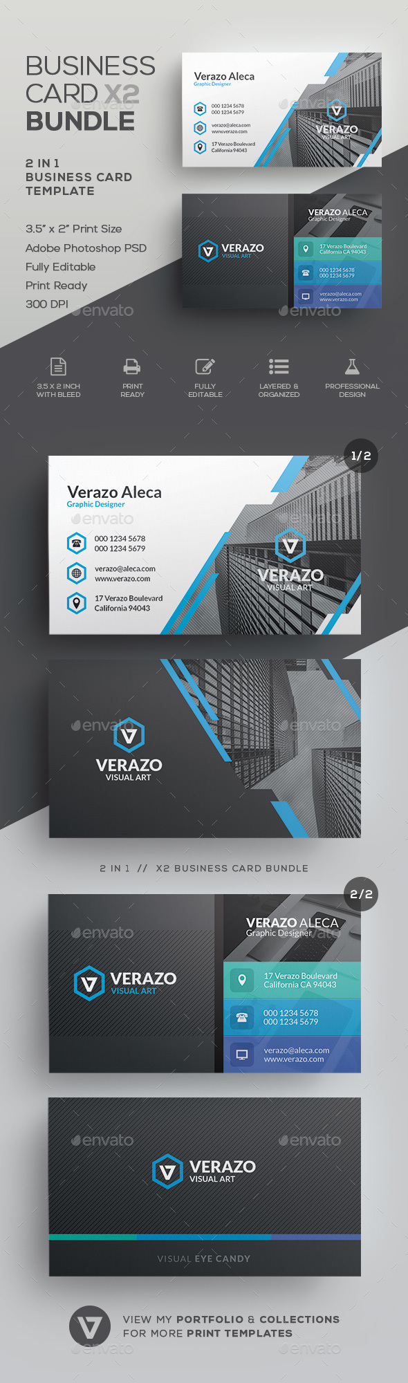 Business Card Bundle 55 - Corporate Business Cards