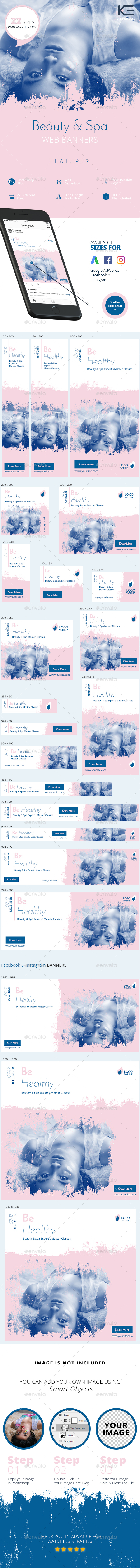 Beauty & Spa Banners - Banners & Ads Web Elements