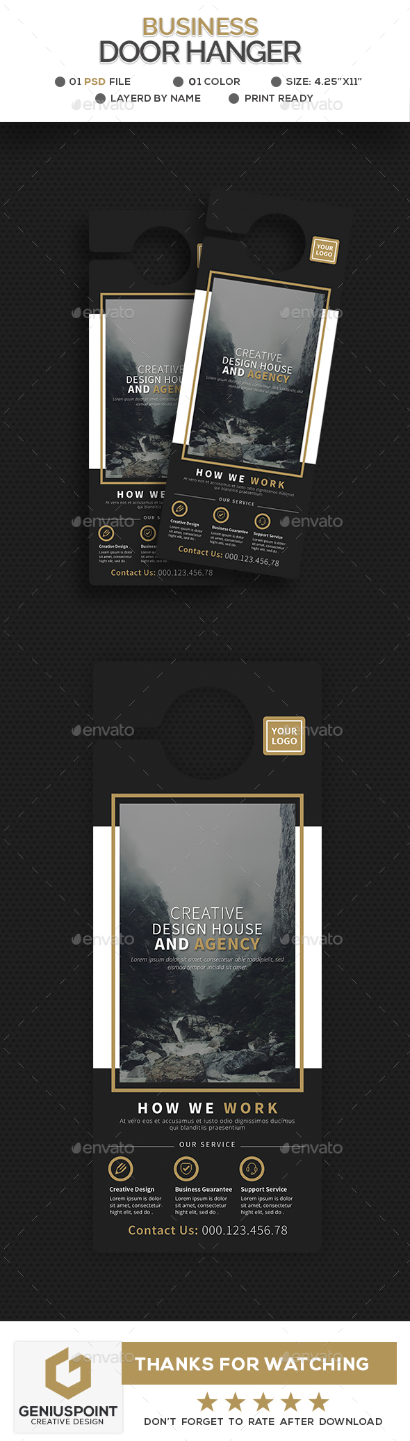 Business Door Hanger - Miscellaneous Print Templates