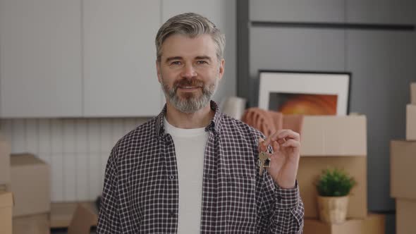 Portrait of the Owner of the Apartment Who is Just Arrived alt