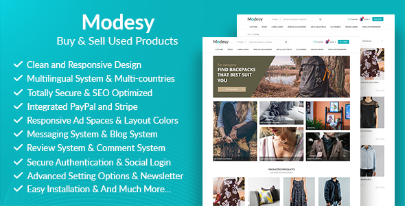 Modesy - Buy & Sell Used Products - CodeCanyon Item for Sale