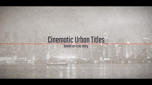 Cinematic Urban Titles - VideoHive 22783507