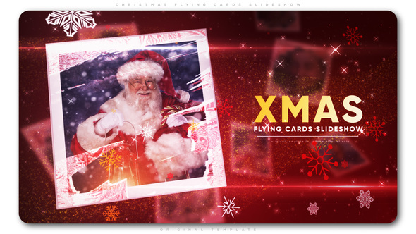 Christmas Flying Cards - VideoHive 22783786