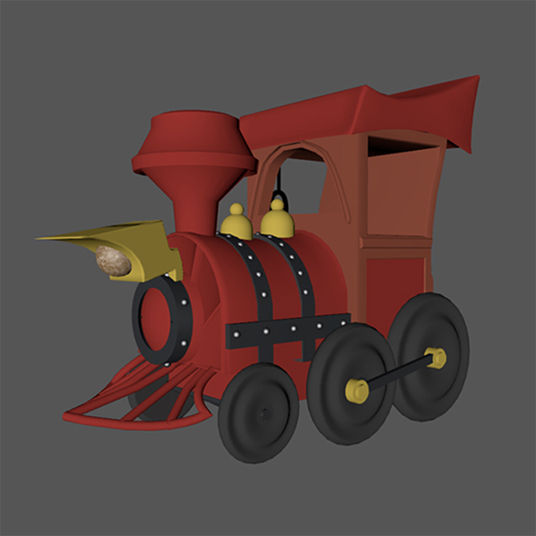 Cartoon Train - 3Docean 22784775