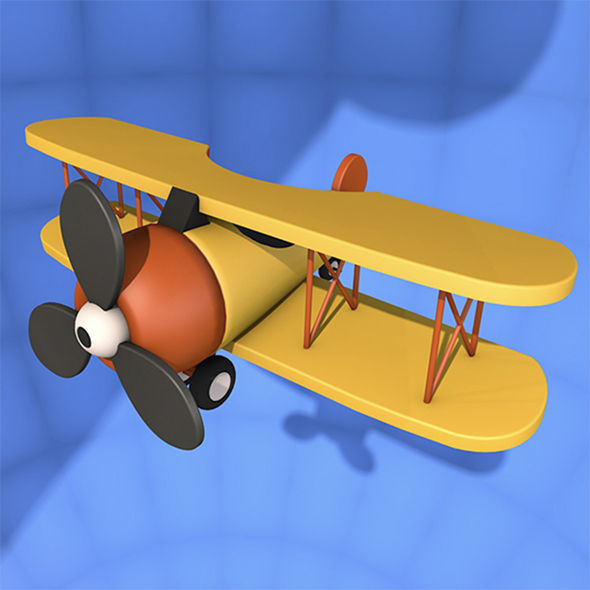 Cartoon Plane - 3Docean 22784816
