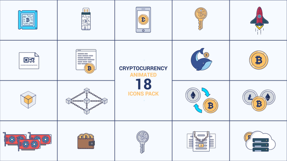 Cryptocurrency animated 18 - VideoHive 22784663