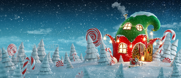 Amazing fairy house - Stock Photo - Images