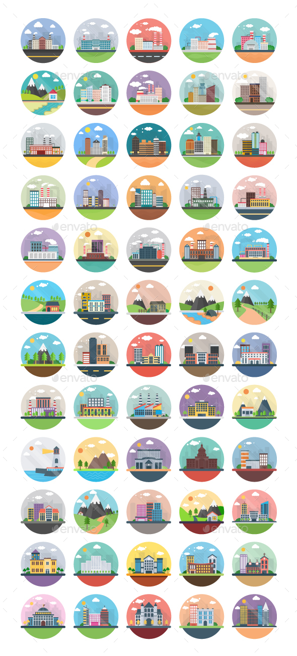 60 Ecological Industrial Countryside - Icons